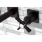 Kingston Brass KS6125ZX Two-Handle Wall Mount Bathroom Faucet, Oil Rubbed Bronze KS6125ZX - alternate 2